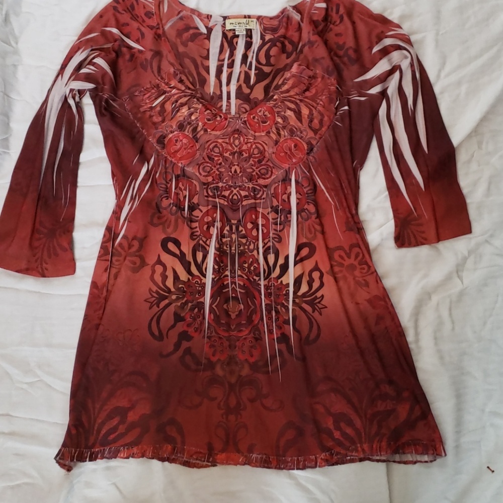 One World lightweight knit tunic